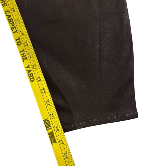 Jen7 by 7 For All Mankind 7FAM Ankle Skinny Leg Stretch Jeans Brown Sateen Sz 20 - Picture 10 of 10